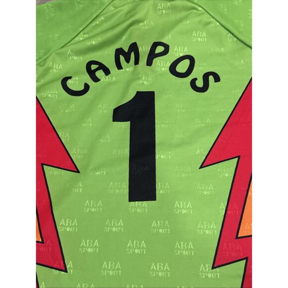 Jorge Campos Mexico Jersey Rare 1995 ABA Sport XXL, Fits XL - Picture 8 of 8